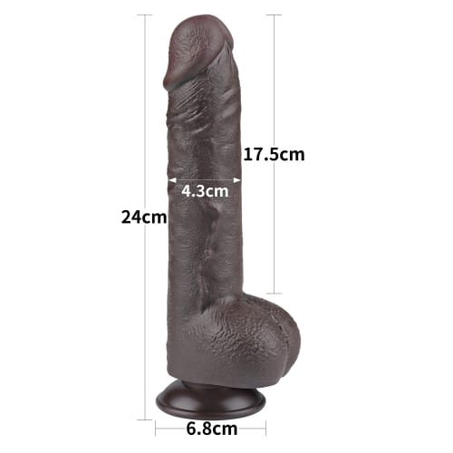 Lovetoy дилдо с подвижна кожа 24см — 2/5